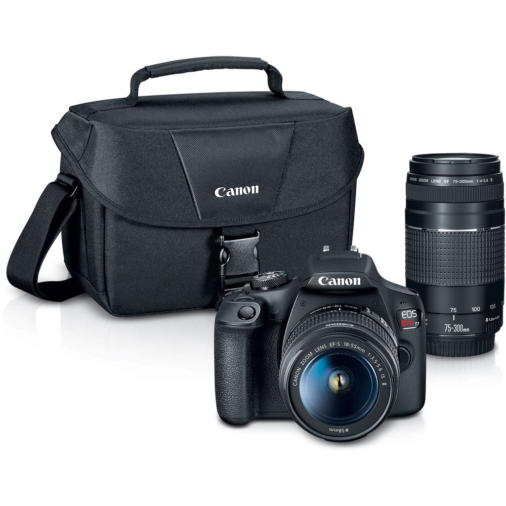 Berekening album hoeveelheid verkoop Canon EOS Rebel T7 DSLR Camera with 18-55mm and 75-300mm Lenses | St. Cloud  Camera & Photo